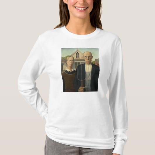 T-shirt Grant Wood - gothique américain (Devant)