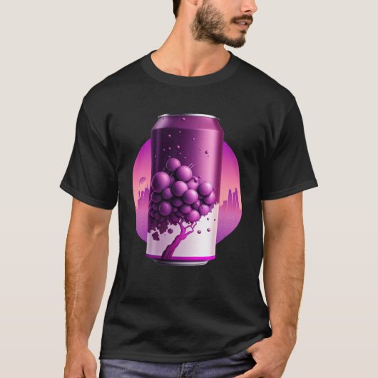T-shirt Grape Soda Synthwave 80s Retrowave Aesthetic  1 (Devant)