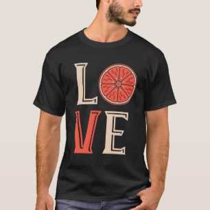 T-shirt Grapefruit Love Grapefruit Trancher Fruit d'été Ca