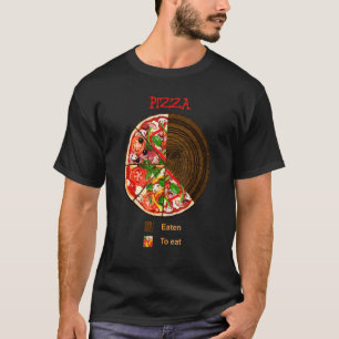 T-shirt Graphe Pizza mangé Pour manger graphique à tarte