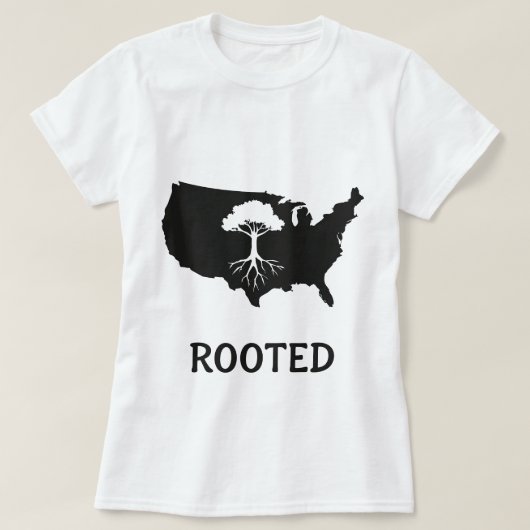 T-shirt Graphic Arbre des États-Unis enraciné (Design devant)