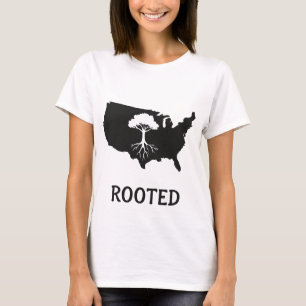 T-shirt Graphic Arbre des États-Unis enraciné