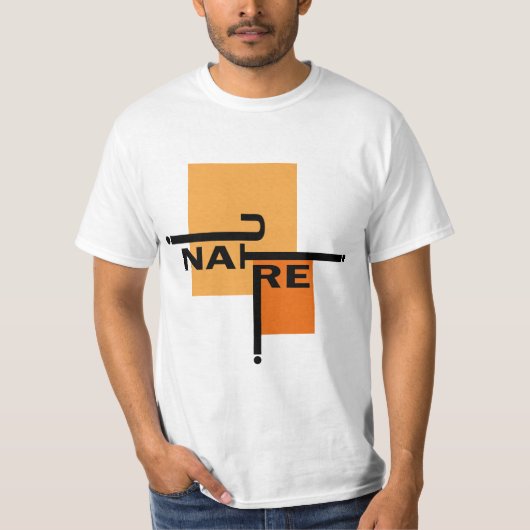 T-shirt Graphic-based designs: Modern Typography, Orange (Devant)
