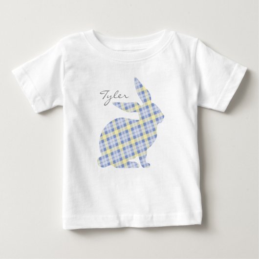 T-shirt Graphic Bunny Bleu de Pâques pour enfants (Devant)