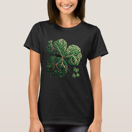 T-shirt Graphic C Leaf Lucky St Patrick s Celebration Wear (Devant)