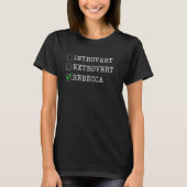 T-shirt Graphic-Introvert, Extrovert, Rebecca (avec ch (Devant)