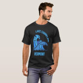 T-shirt Graphic Lake Champlain Vermont Pocket Wave Souveni (Devant entier)