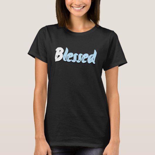 T-shirt Graphic Tees Blessed Drippng Sneaker Match 4 Unive (Devant)