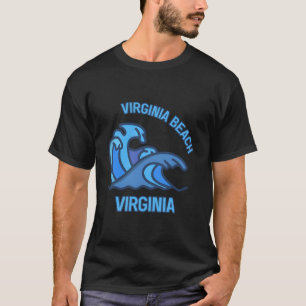 T-shirt Graphic Virginia Beach Virginia Pocket Wave Souven