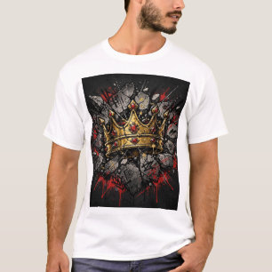 T-shirt graphique à couronne d'art de rue - Couron