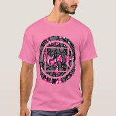 T-shirt graphique à impression de cercle géométriq (Devant)