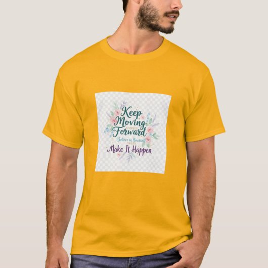 T-shirt graphique à l'esthétique tendance (Devant)