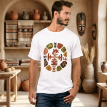 T-shirt graphique à l'héritage tribal