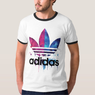 T-Shirt Graphique à Manches Contrastes et Logo Eff