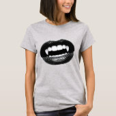 T-Shirt Graphique à Motif de Bouche de Vampire Got (Devant)