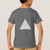 T-shirt graphique à triangle géométrique minimal ( (Dos)