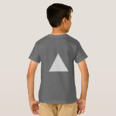 T-shirt graphique à triangle géométrique minimal ( (Dos entier)