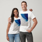 T-shirt graphique Abstrait créatif, (Unisexe)