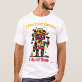 T-Shirt Graphique Abstrait de Constructeur de Robo (Devant)