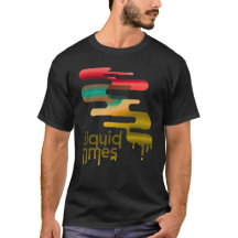 T-Shirt Graphique Abstrait "Liquid Times" avec Eff