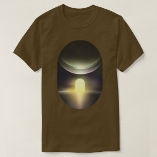 T-Shirt Graphique Abstrait Paysage de Science-Fict
