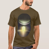 T-Shirt Graphique Abstrait Paysage de Science-Fict (Devant)