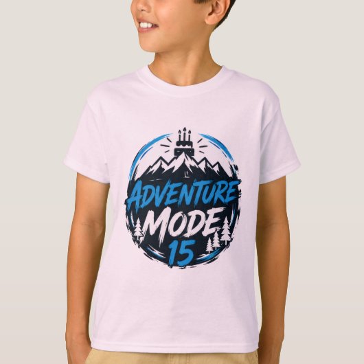 T-Shirt Graphique Adolescent 15 Ans Mode Aventure (Devant)