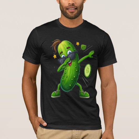 T-shirt graphique ADOM Premium Dabbing Pickle pour (Devant)