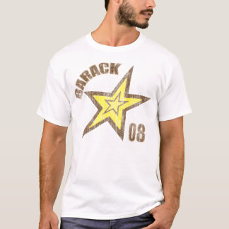 T-shirt graphique affligé par cru de l'étoile O8