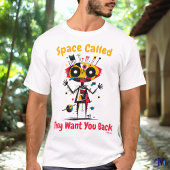 T-Shirt Graphique Alien Vibrant Abstrait