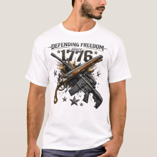 T-shirt Graphique Americana Patriotique de la Liberté 1776
