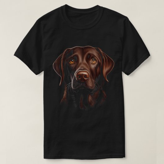 T-shirt Graphique Amoureux des chiens du visage du laborat (Design devant)