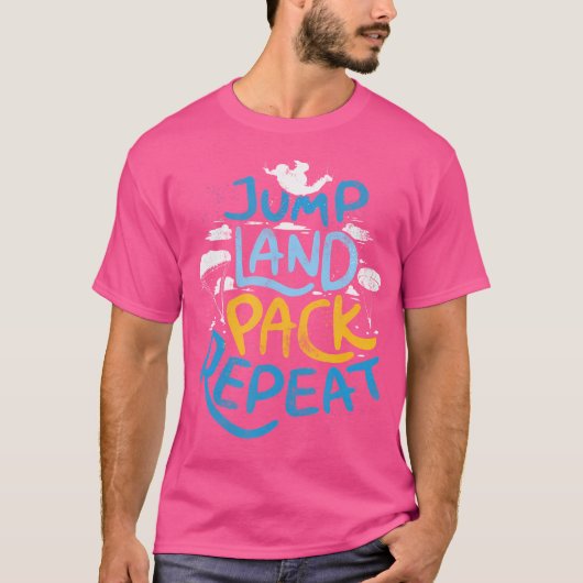 T-shirt Graphique Amusant Parachutant Pour Les Femmes Et L (Devant)