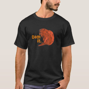 T-shirt Graphique animal castor