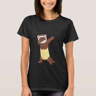 T-shirt Graphique animal de Ferret de Dabbing