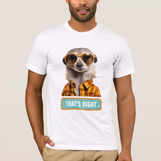 T-SHIRT GRAPHIQUE ANIMAL FUNNY (Devant)