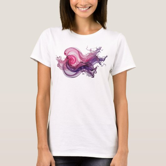 T-shirt graphique ART ABSTRAIT Argent Classique (Devant)