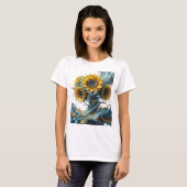 T-shirt graphique ART ABSTRAIT Or pointu (Devant entier)