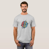 T-shirt Graphique Artistique Dynamique (Devant entier)