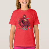 T-shirt Graphique atomique Flash de dessin (Devant)