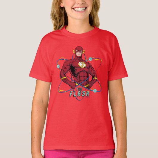 T-shirt Graphique atomique Flash de dessin (Devant)