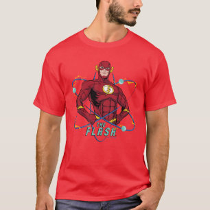 T-shirt Graphique atomique Flash de dessin