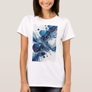 T-shirt graphique avec art abstrait argenté spirit