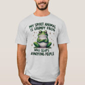 T-Shirt graphique avec citation de grenouille auda (Devant)