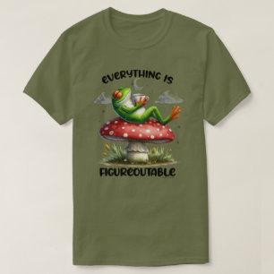 T-Shirt Graphique avec Citation Smart Frog - Figur