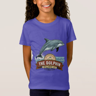 T-shirt graphique avec dauphins et étoiles pour fi
