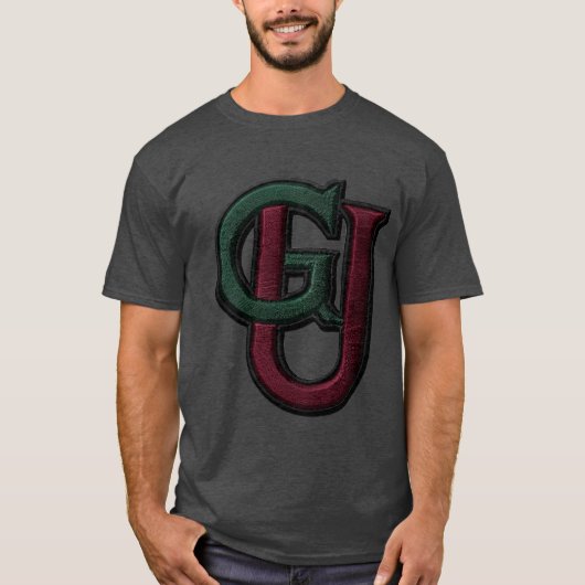T-Shirt graphique avec monogramme universitaire (Devant)