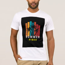 T-Shirt graphique avec palmier pour ambiance estiv