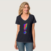 T-shirt graphique avec point d'exclamation devant (Devant entier)
