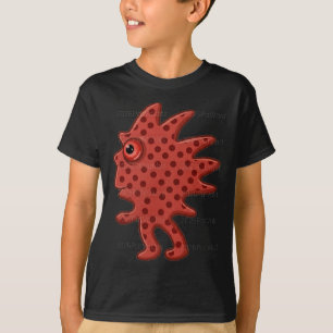 T-shirt graphique avec un monstre mignon rouge à p
